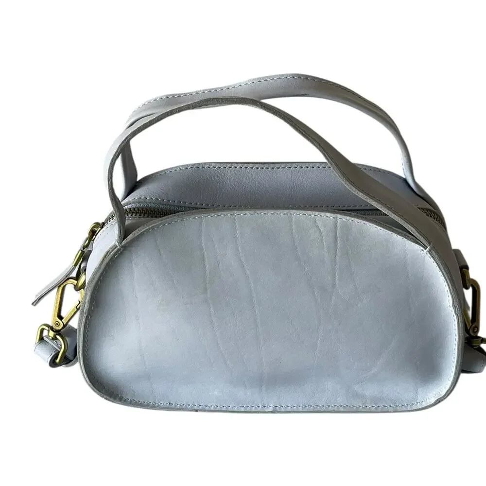 Madewell Sydney Zip-Top Crossbody Bag (dusty pool/light blue)